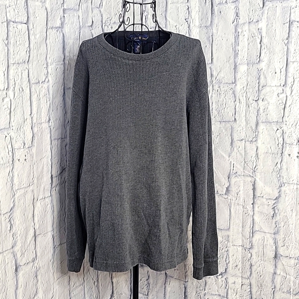 CLUB ROOM‎ BY CHARTER CLUB Gray Men's Pullover Medium